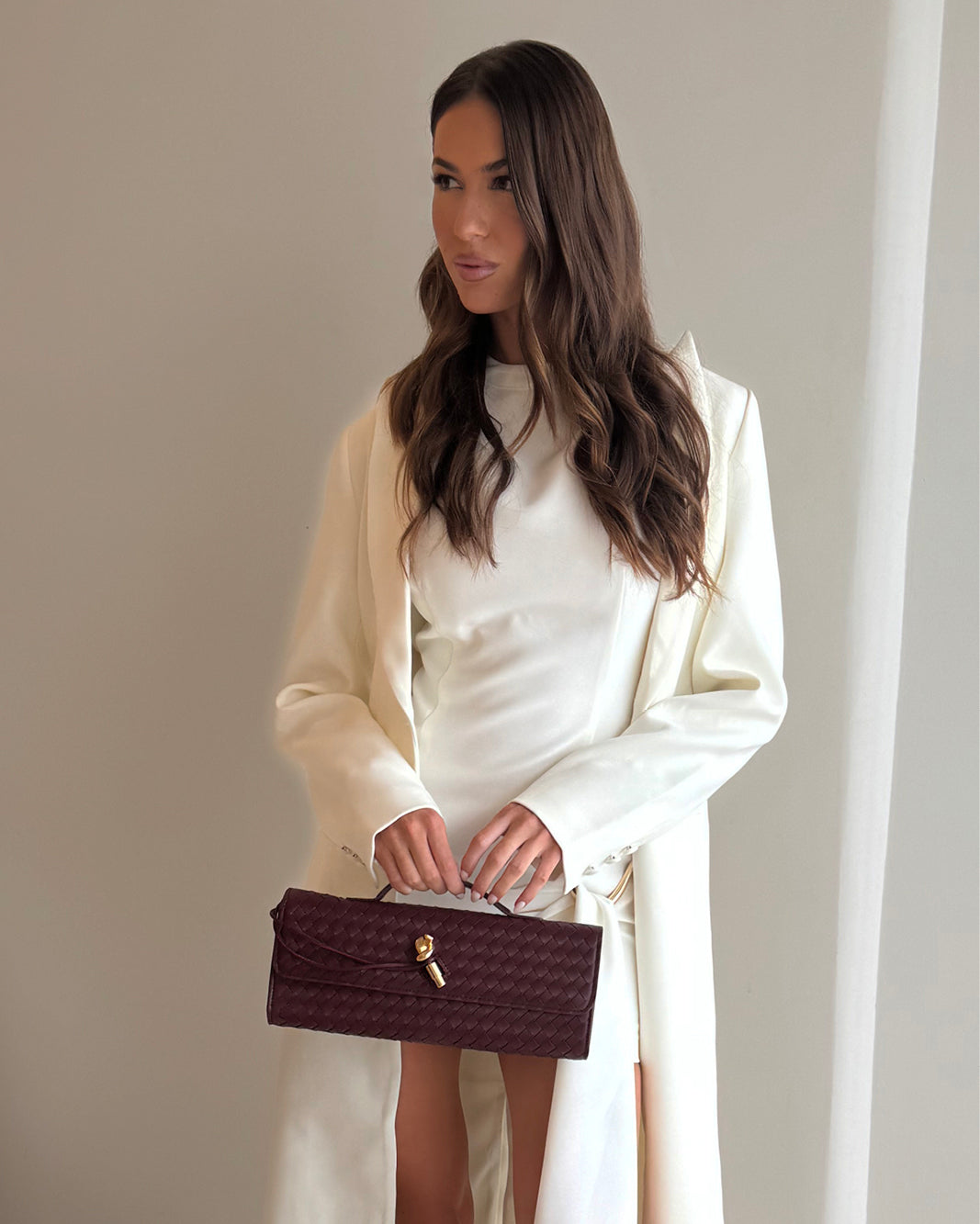 ALICE CLUTCH BAG - WINE-Handbags-Billini-Billini