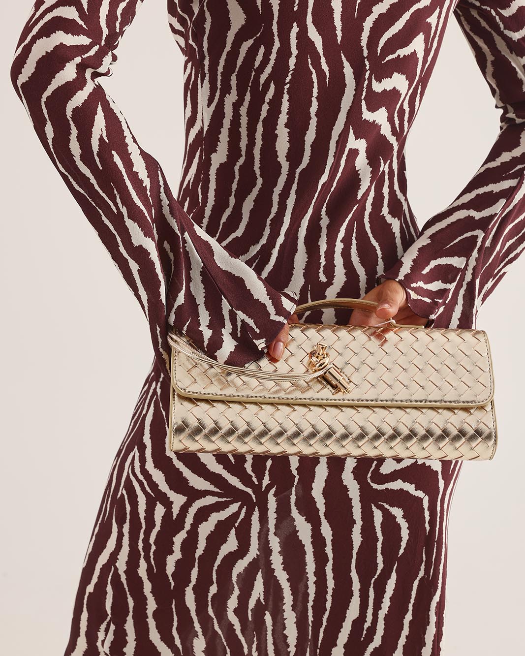 ALICE CLUTCH BAG - GOLD METALLIC-Handbags-Billini-Billini