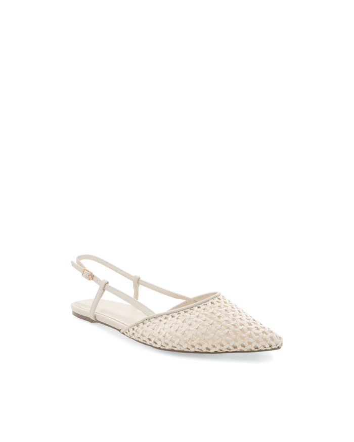 ALISON - CREAM RAFFIA-Flats-Billini-Billini