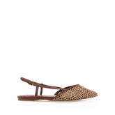 DARK TAN-NATURAL RAFFIA