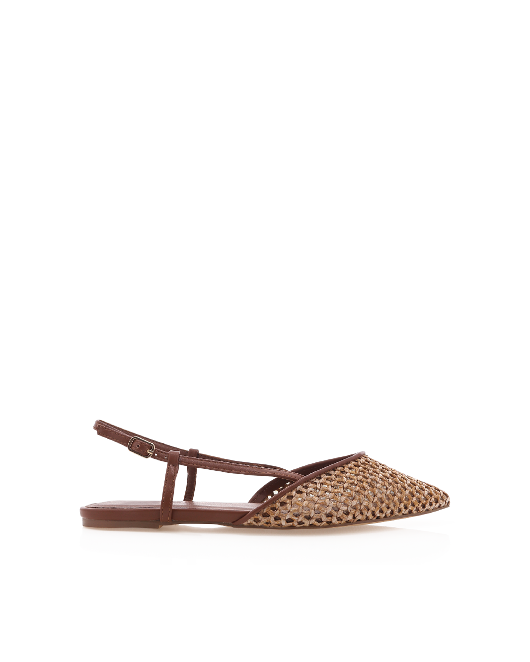 ALISON - DARK TAN-NATURAL RAFFIA-Flats-Billini-Billini