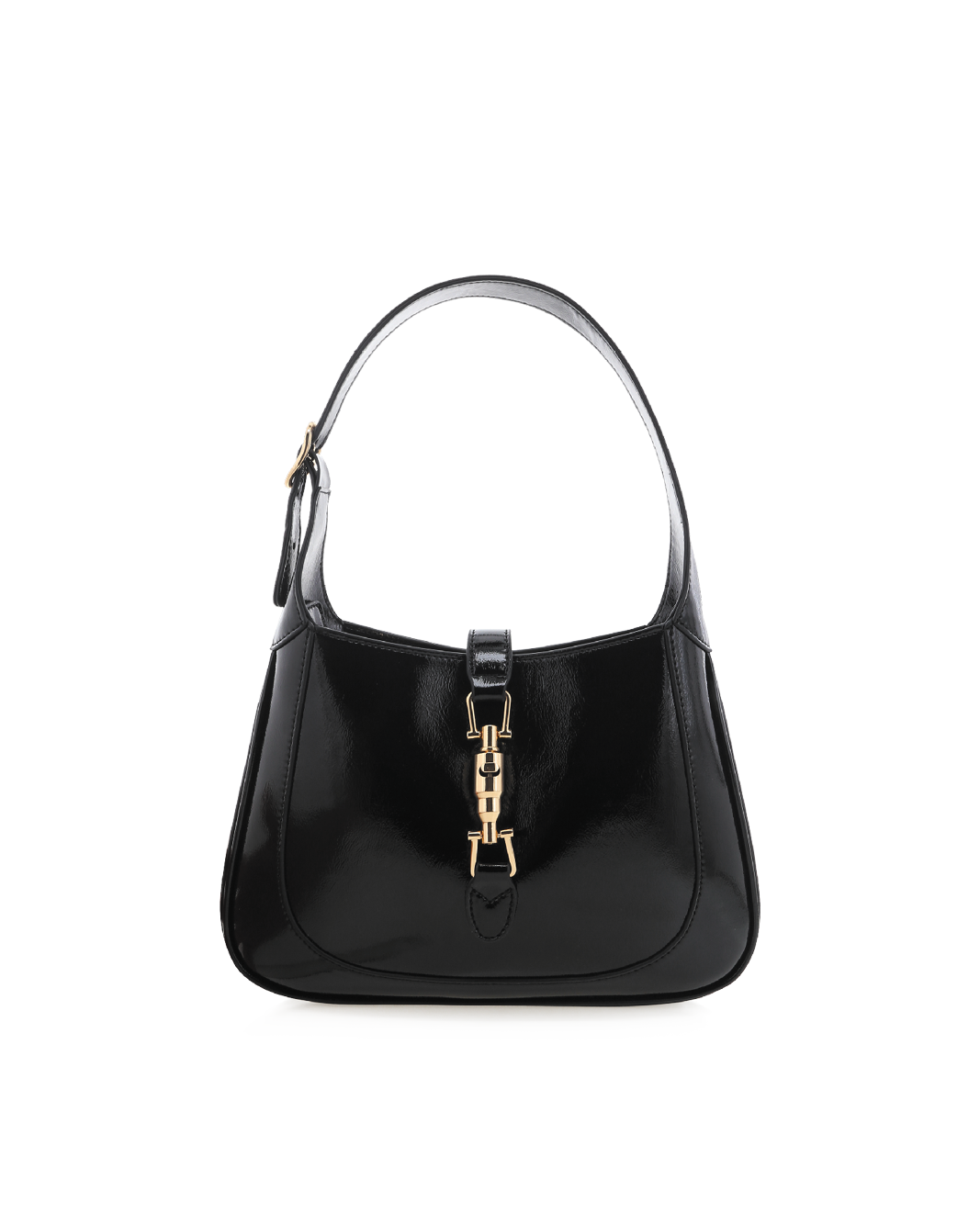 ALIX SHOULDER BAG - BLACK CRINKLE PATENT-Handbags-Billini-O/S-Billini