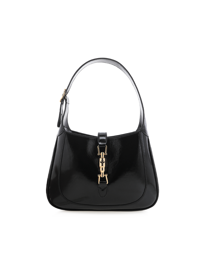 ALIX SHOULDER BAG - BLACK CRINKLE PATENT-Handbags-Billini-O/S-Billini
