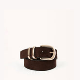 DARK CACAO SUEDE-GOLD