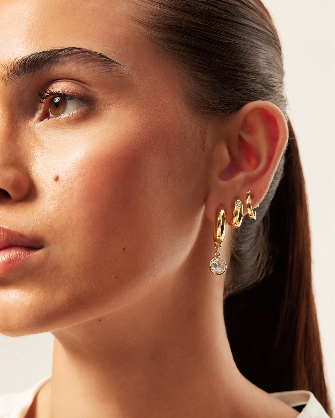 AMARA 3 PACK EARRINGS - GOLD PLATED 18K-JEWELLERY-Billini-Billini