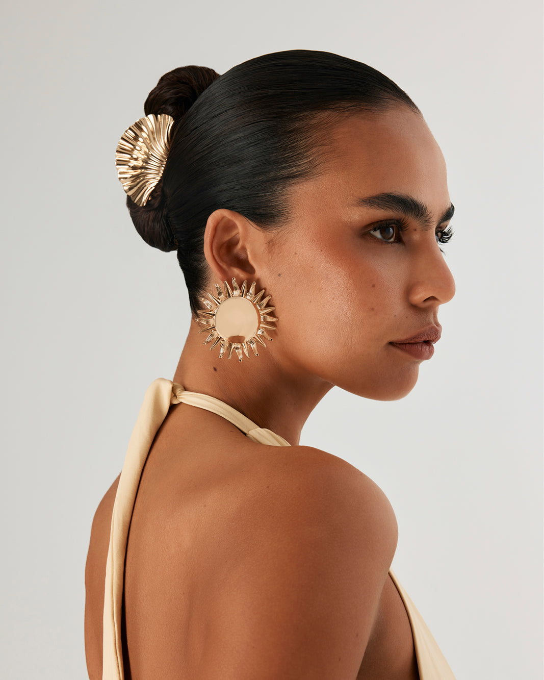 AMARA CLAW CLIP - GOLD-HAIR ACCESSORY-Billini-Billini