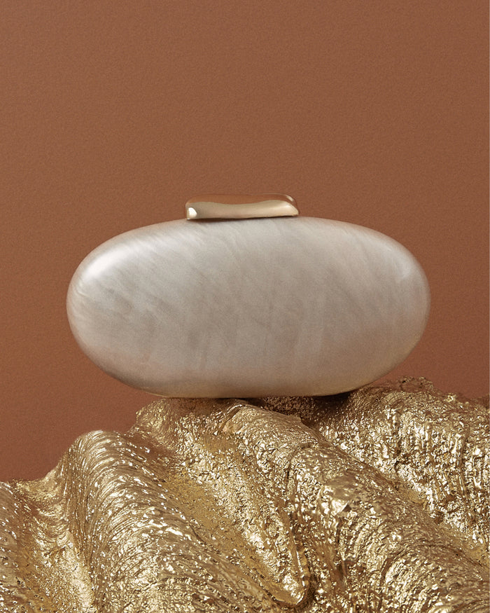 AMINA CLUTCH BAG - IVORY-Handbags-Billini-Billini