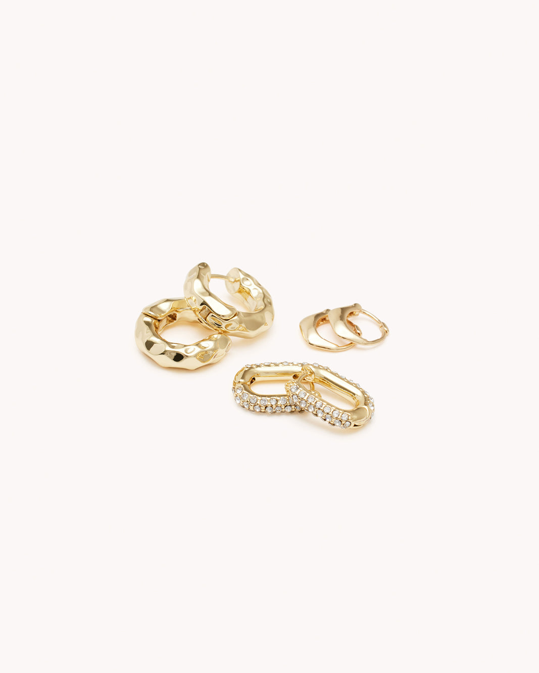 AMOURA EARRING 3 PACK - GOLD PLATED 18K-JEWELLERY-Billini-O/S-Billini
