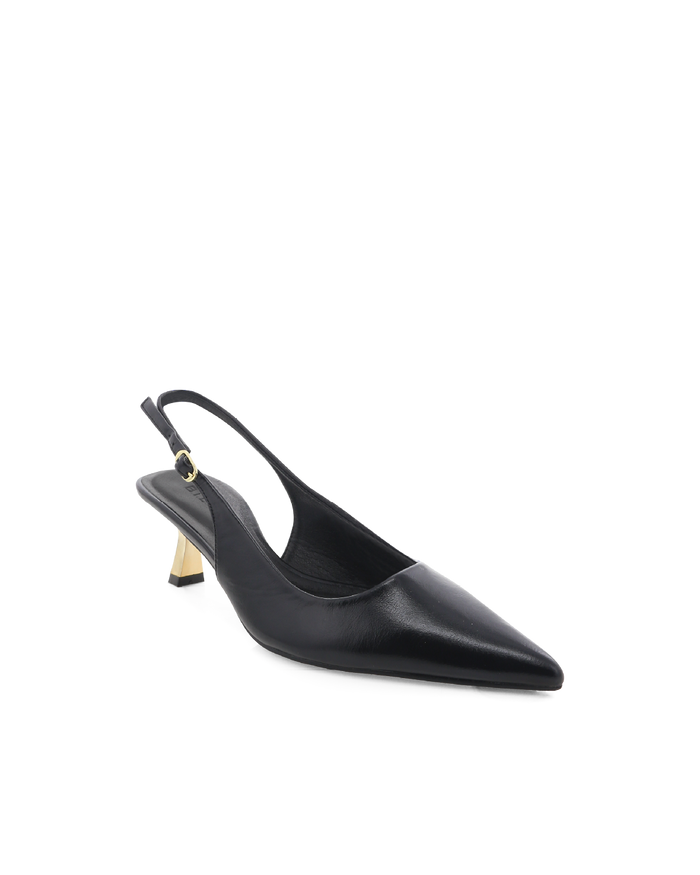 ANAYA - BLACK SHINE-GOLD-PUMPS-Billini-Billini