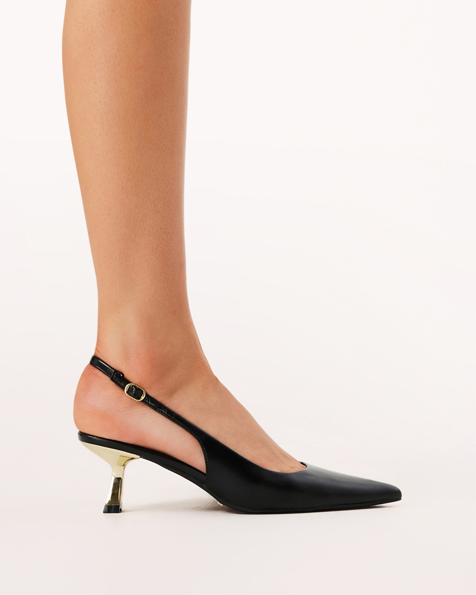 ANAYA - BLACK SHINE-GOLD-PUMPS-Billini-Billini