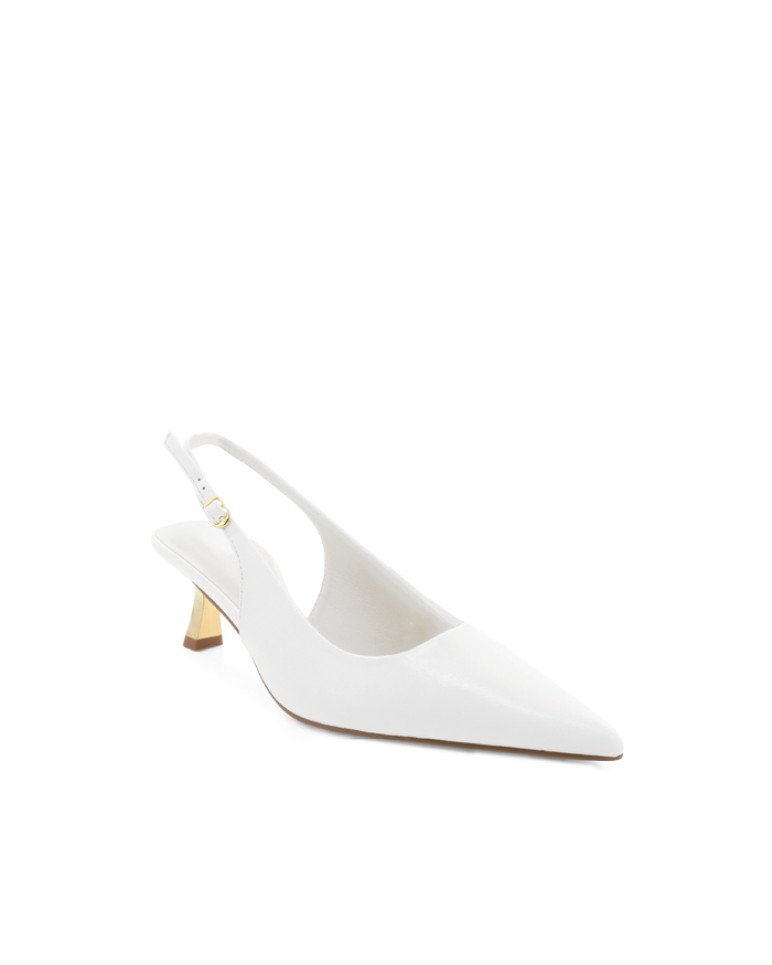 ANAYA - WHITE SHINE-GOLD-PUMPS-Billini-Billini