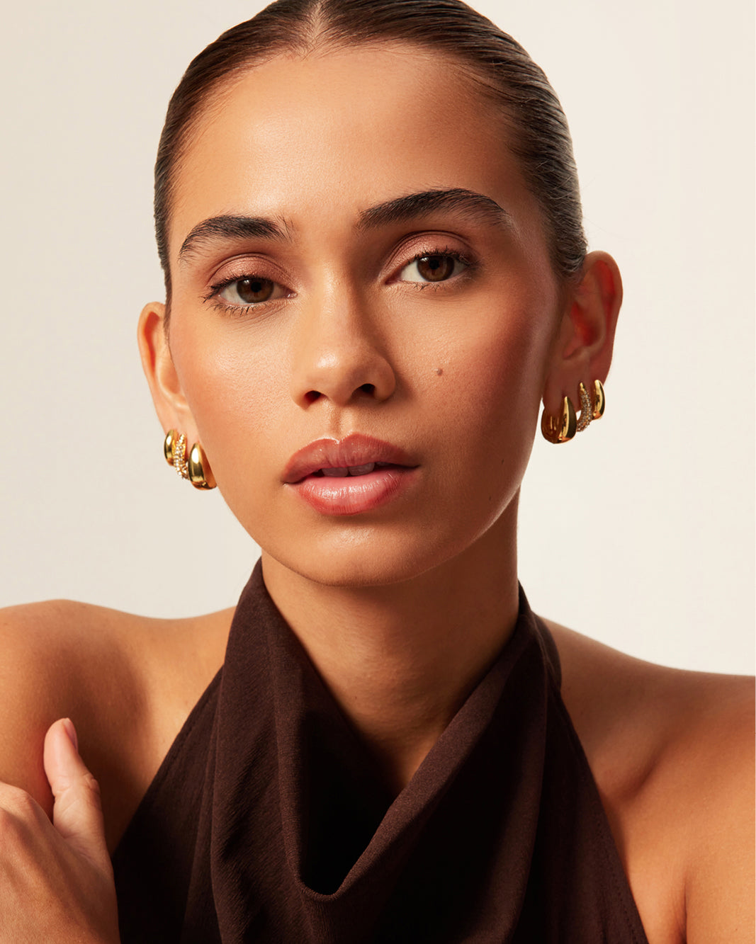 ANDIE 3 PACK EARRINGS - GOLD PLATED 18K-JEWELLERY-Billini-Billini