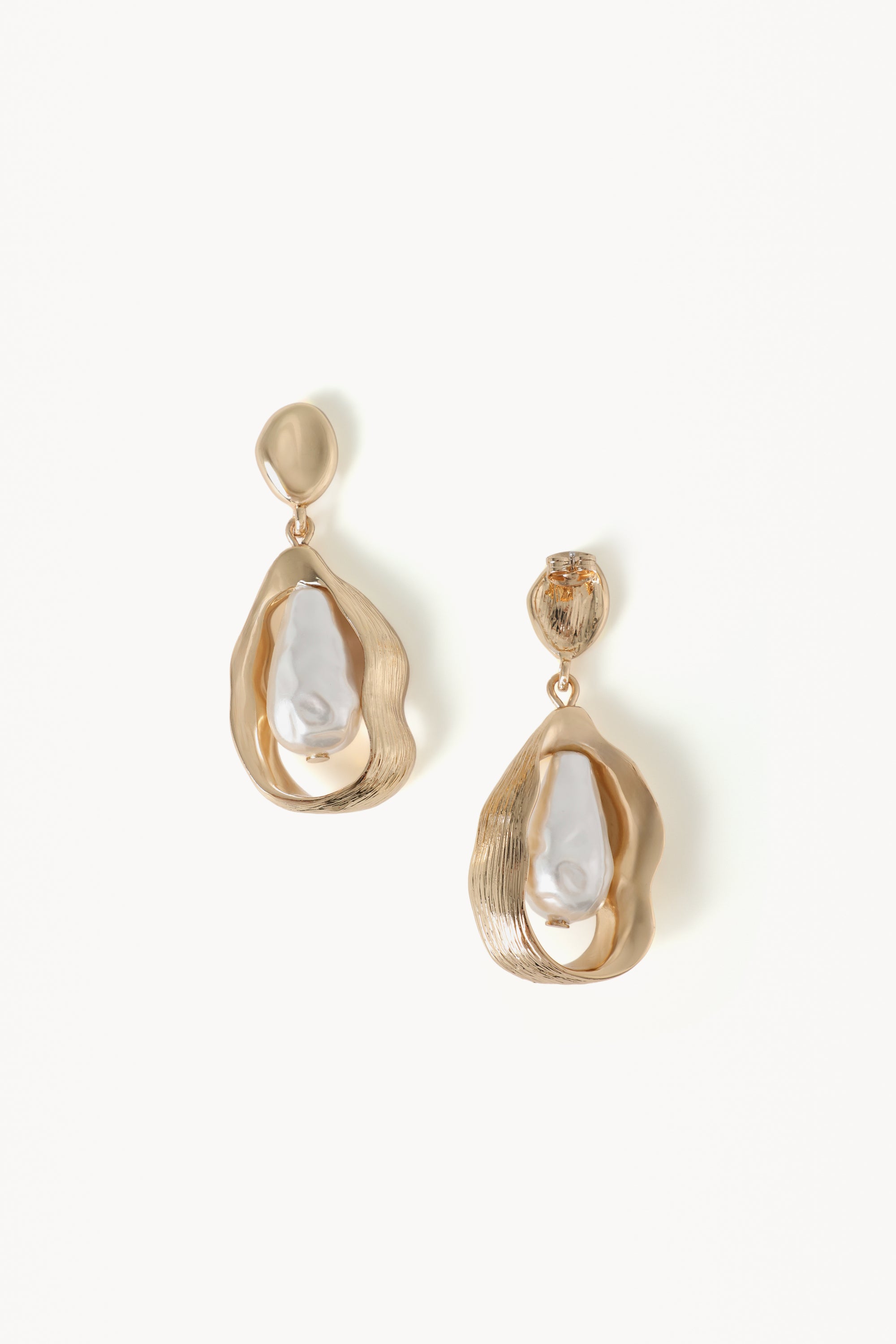 ANDREA EARRINGS - GOLD-PEARL-JEWELLERY-Billini-Billini