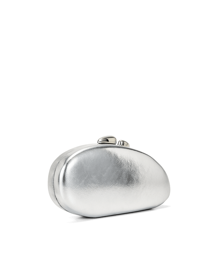 ANGIE CLUTCH BAG - SILVER METALLIC-Handbags-Billini-Billini