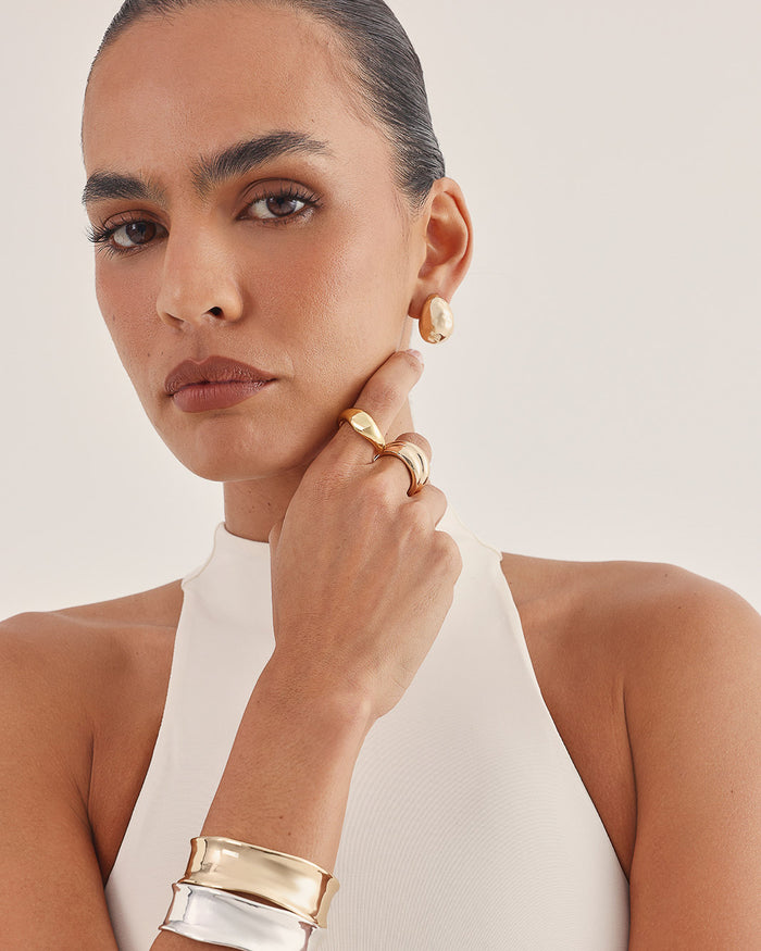 AQUA EARRINGS - GOLD-JEWELLERY-Billini-Billini