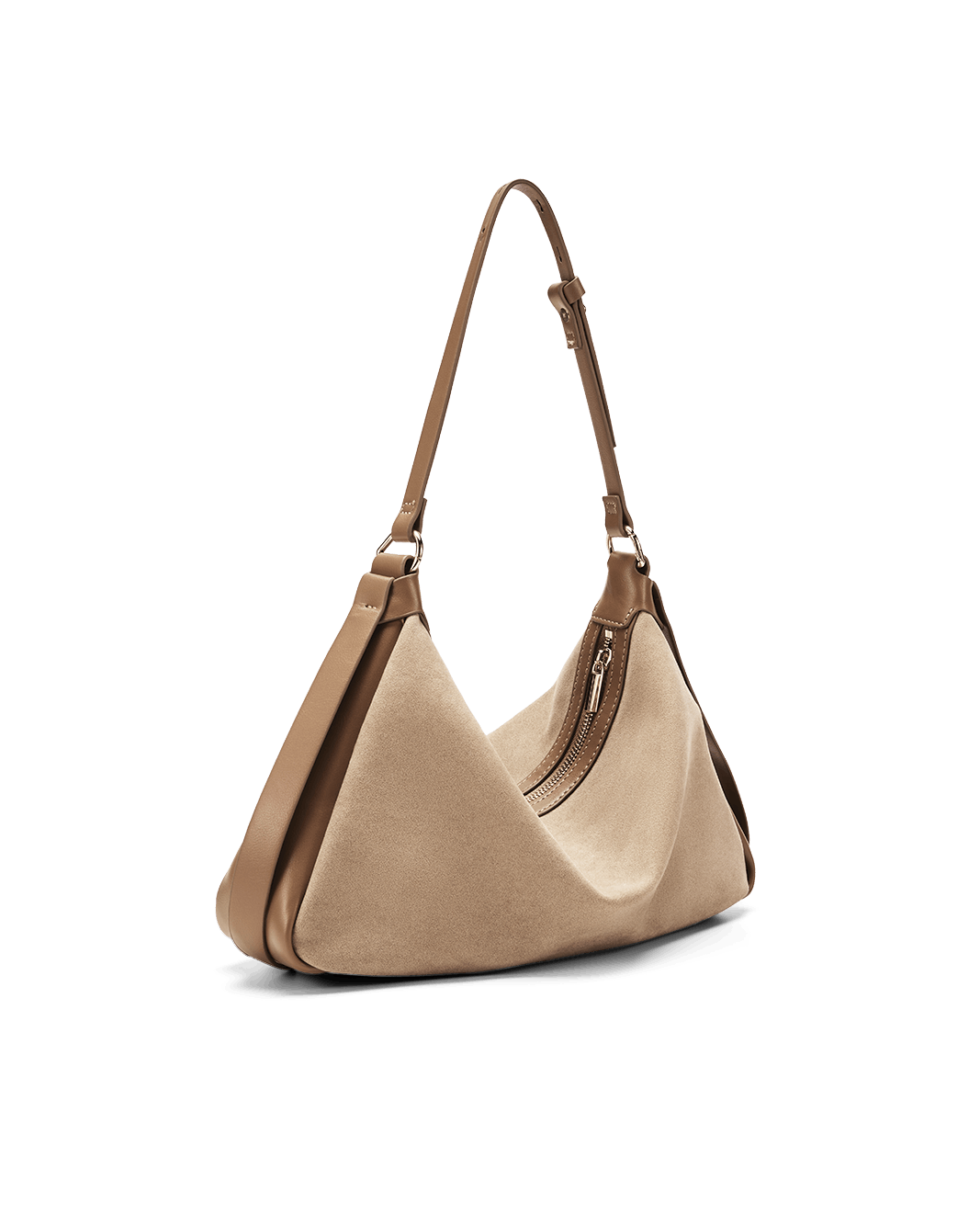 ANINE SHOULDER BAG - CAMEL SUEDE-CAMEL-Handbags-Billini-Billini