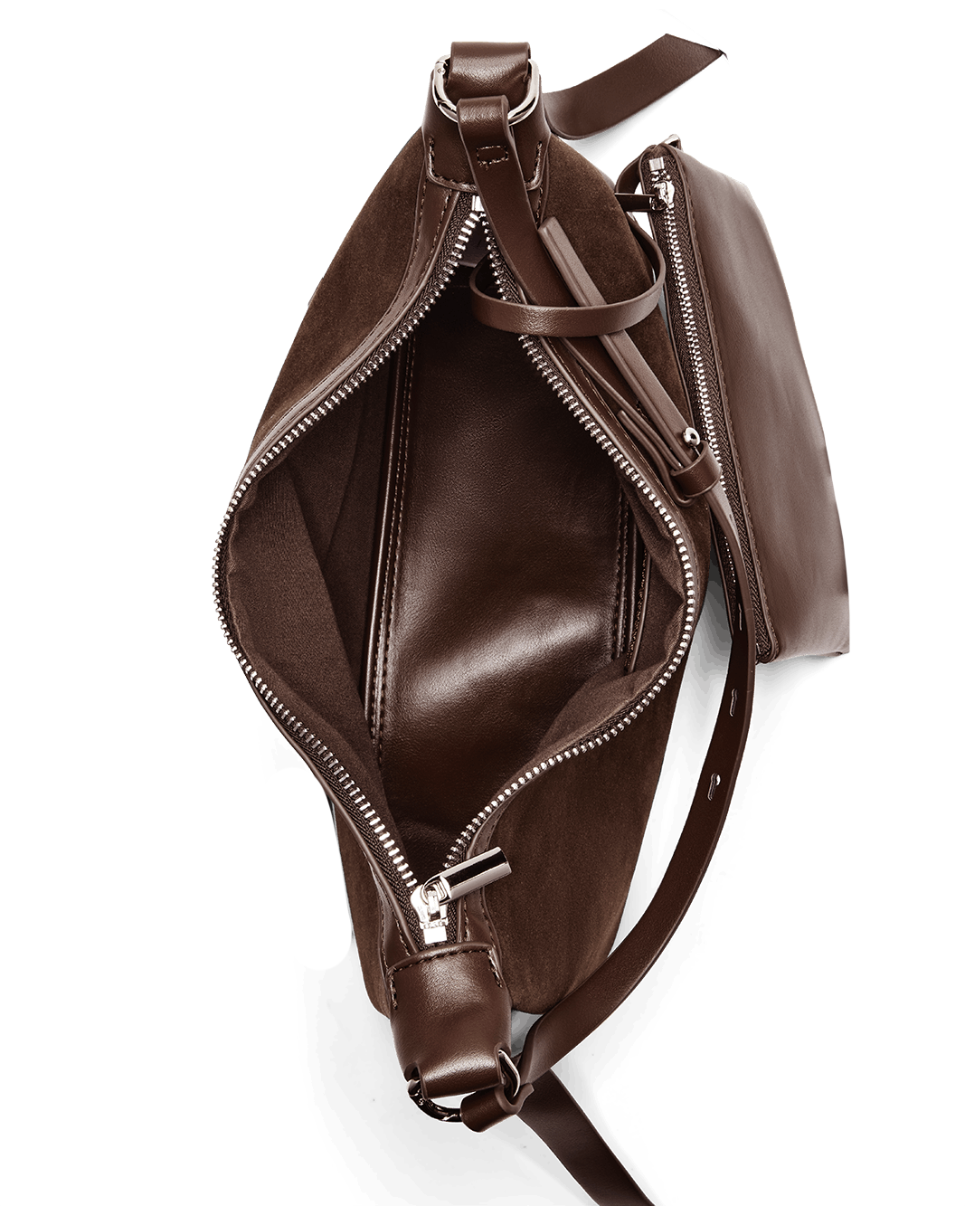 ANINE SHOULDER BAG - MAHOGANY SUEDE-Handbags-Billini-Billini