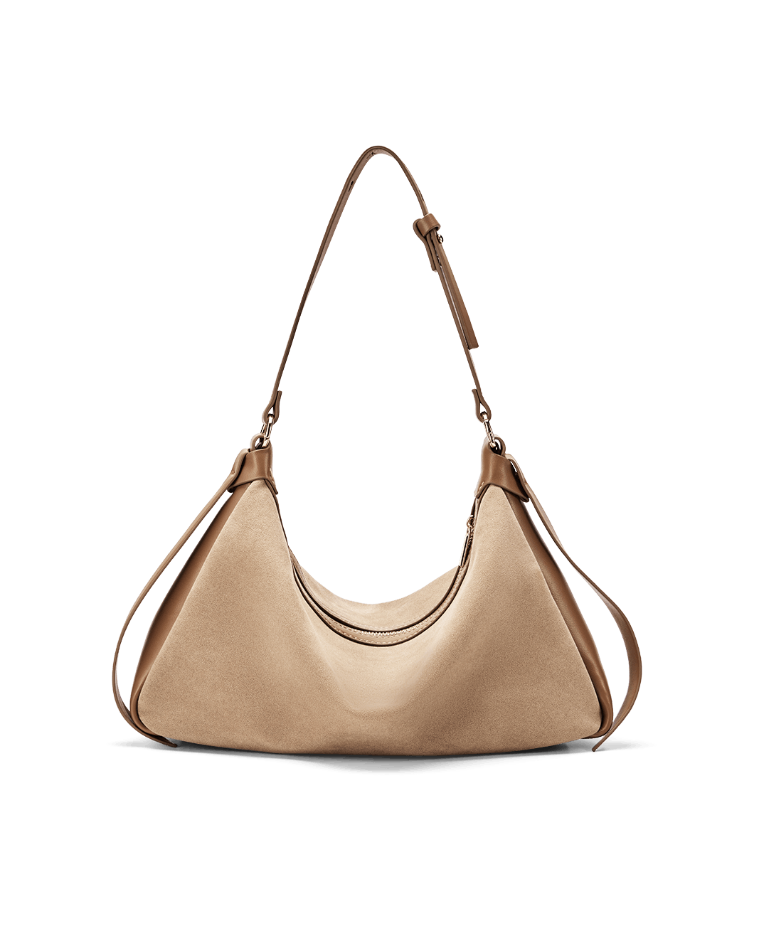 ANINE SHOULDER BAG - CAMEL SUEDE-CAMEL-Handbags-Billini-Billini
