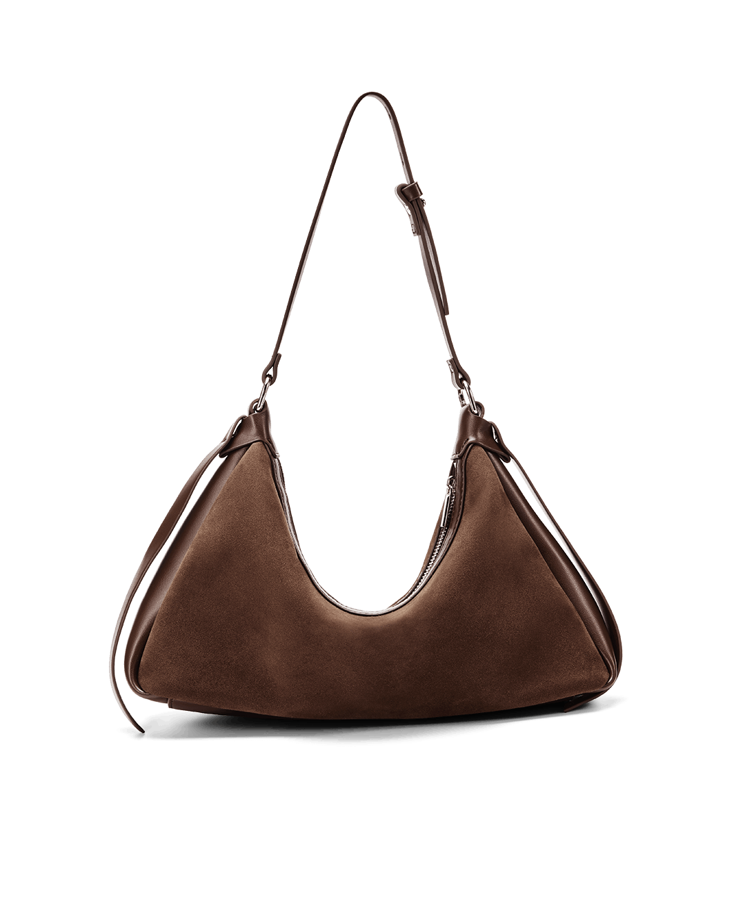 ANINE SHOULDER BAG - MAHOGANY SUEDE-Handbags-Billini-Billini