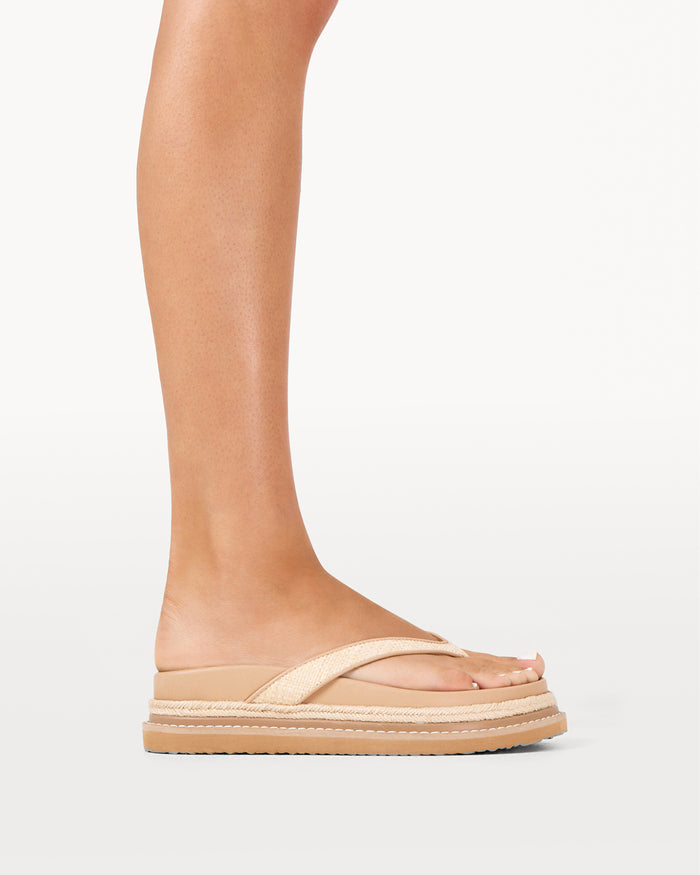 ANNALISE - NATURAL RAFFIA-Sandals-Billini-Billini