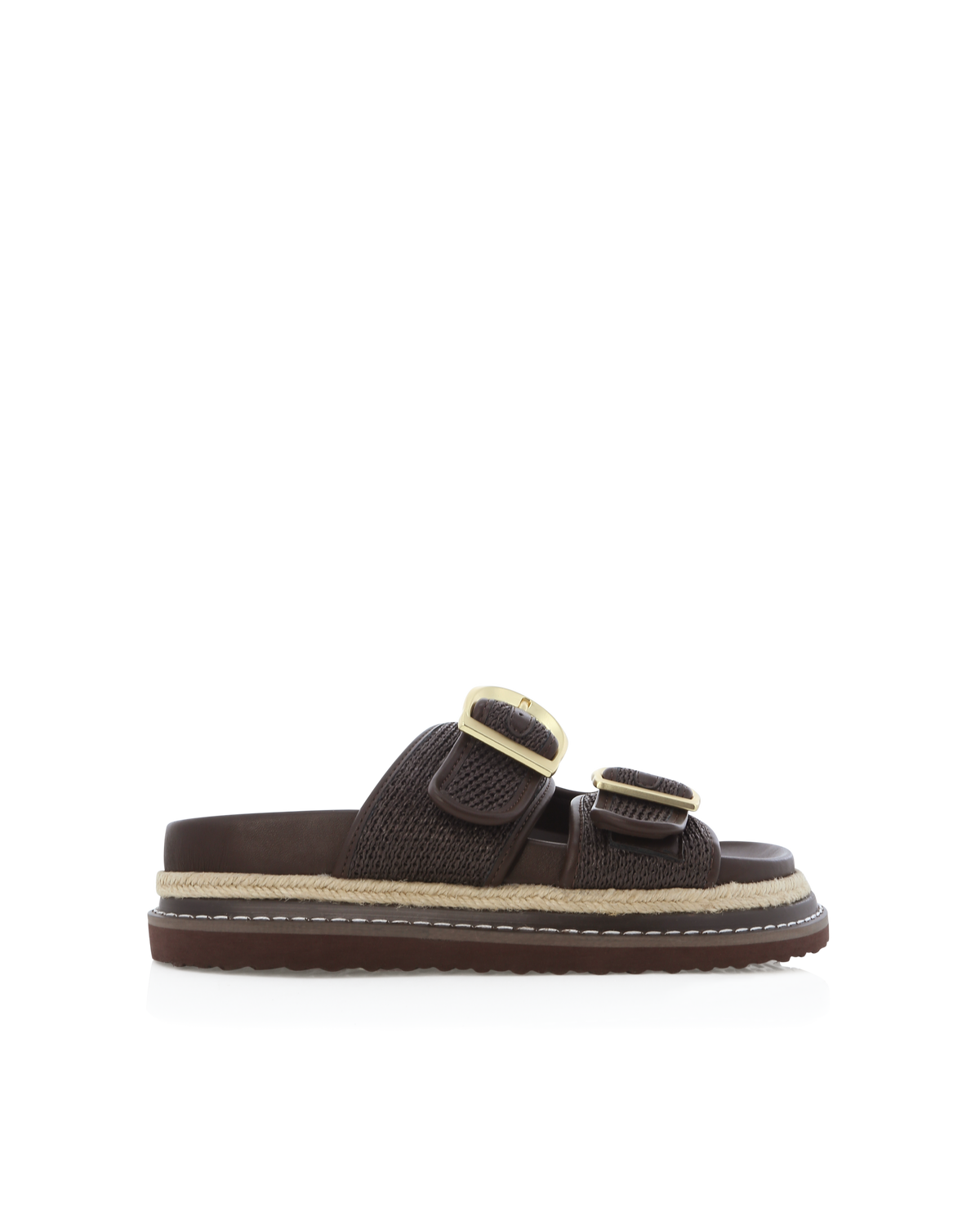 ANORA - CHOCOLATE RAFFIA-Sandals-Billini-Billini