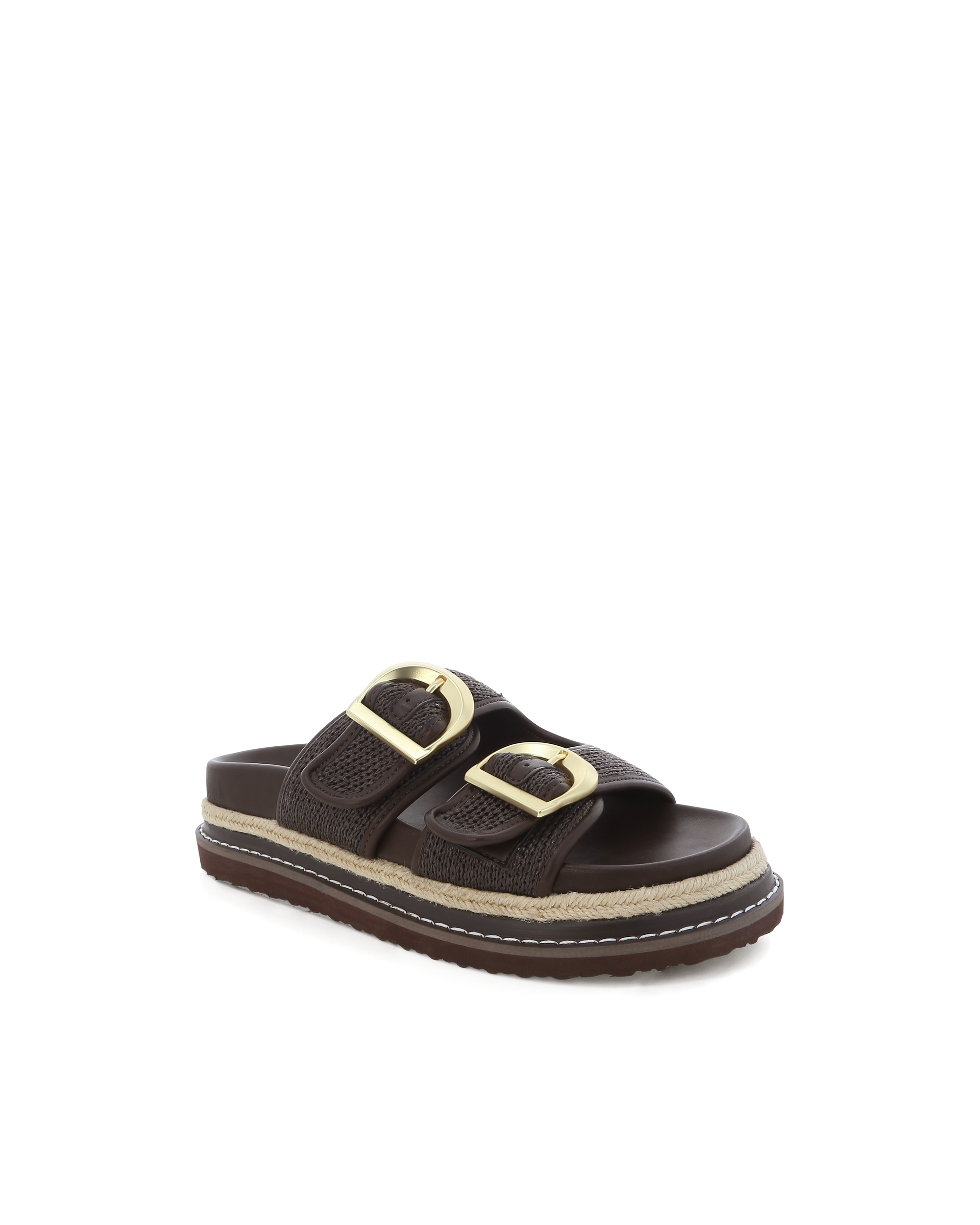 ANORA - CHOCOLATE RAFFIA-Sandals-Billini-Billini