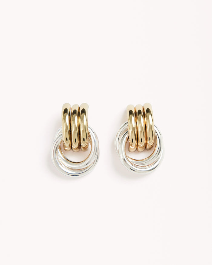 ANTHE EARRING - GOLD-SILVER-JEWELLERY-Billini-O/S-Billini