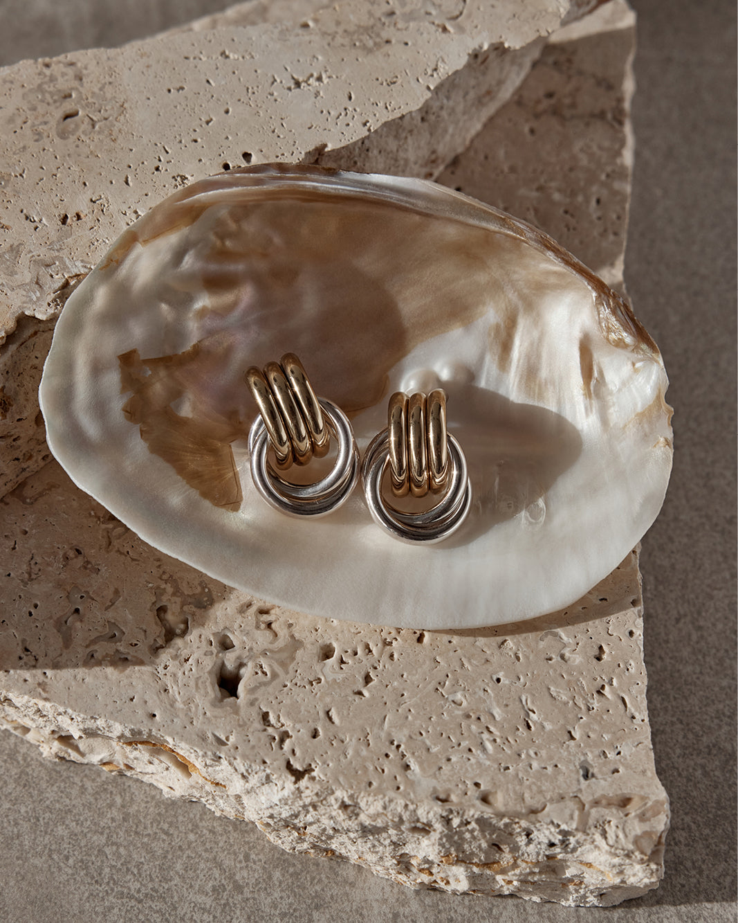 ANTHE EARRING - GOLD-SILVER-JEWELLERY-Billini-O/S-Billini