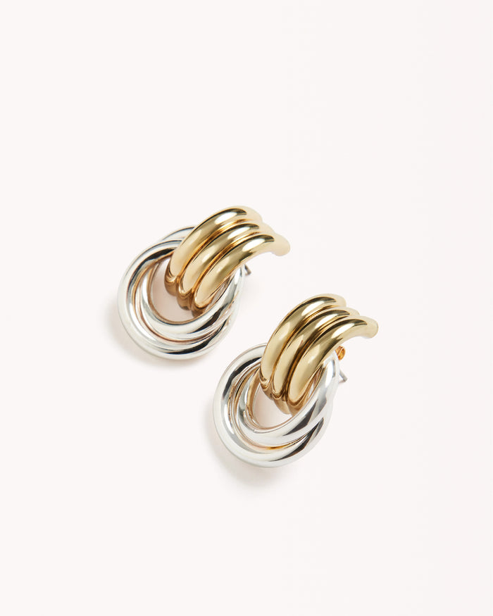 ANTHE EARRING - GOLD-SILVER-JEWELLERY-Billini-O/S-Billini