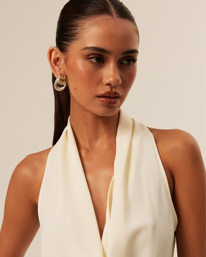 ANTHE EARRING - GOLD-SILVER-JEWELLERY-Billini-O/S-Billini