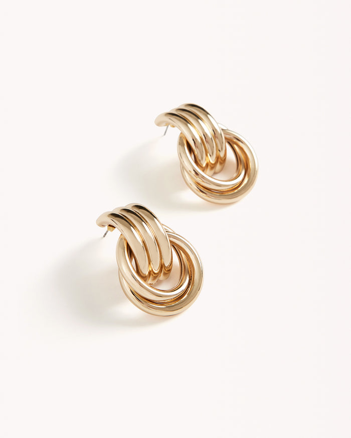 ANTHE LARGE EARRINGS - GOLD-JEWELLERY-Billini-O/S-Billini
