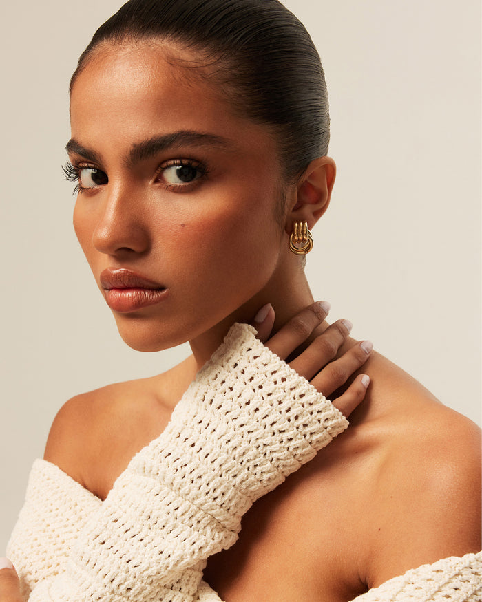 ANTHE MINI EARRINGS - GOLD-JEWELLERY-Billini-O/S-Billini