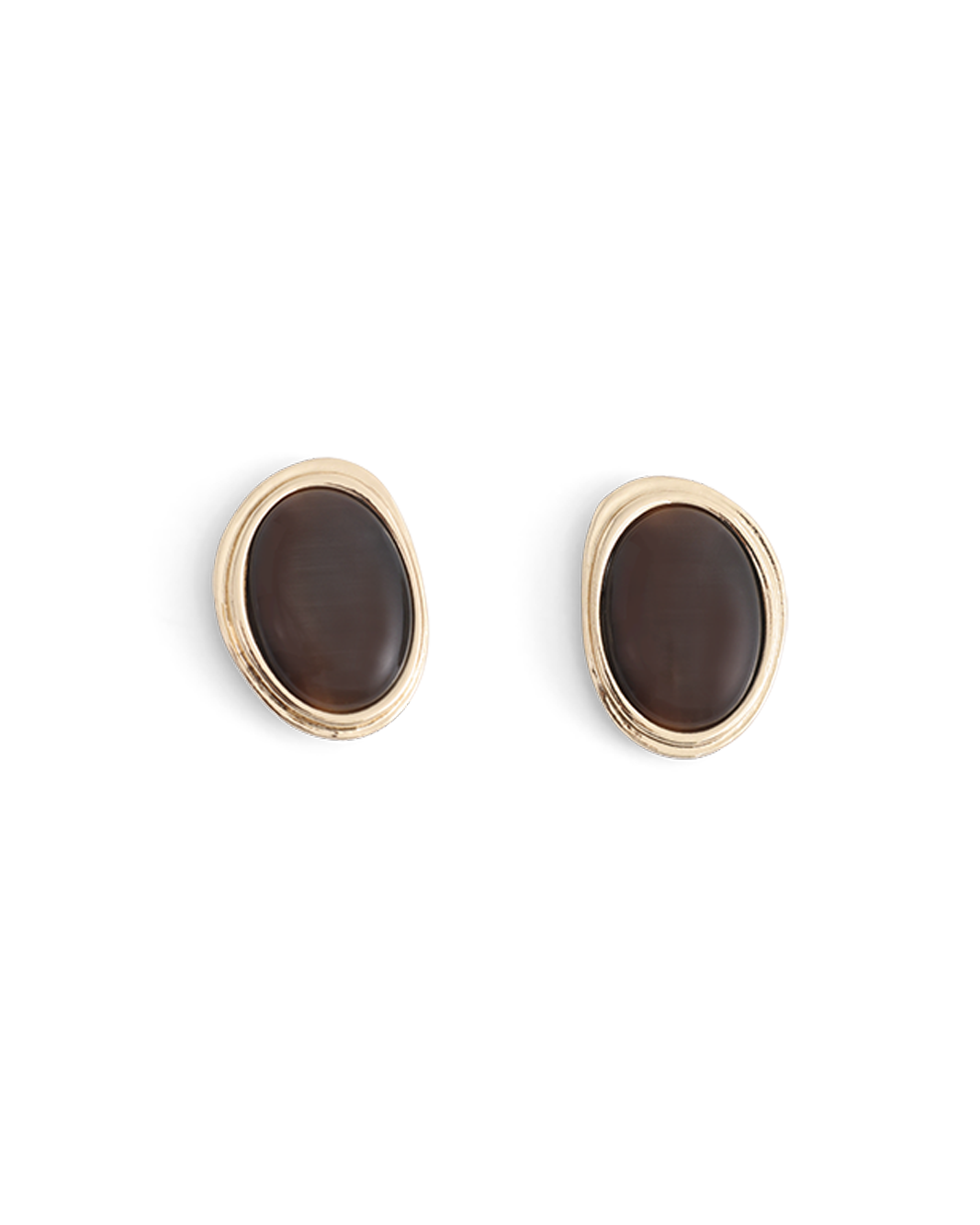 ANYA EARRINGS - GOLD-CHOCOLATE-JEWELLERY-Billini-Billini