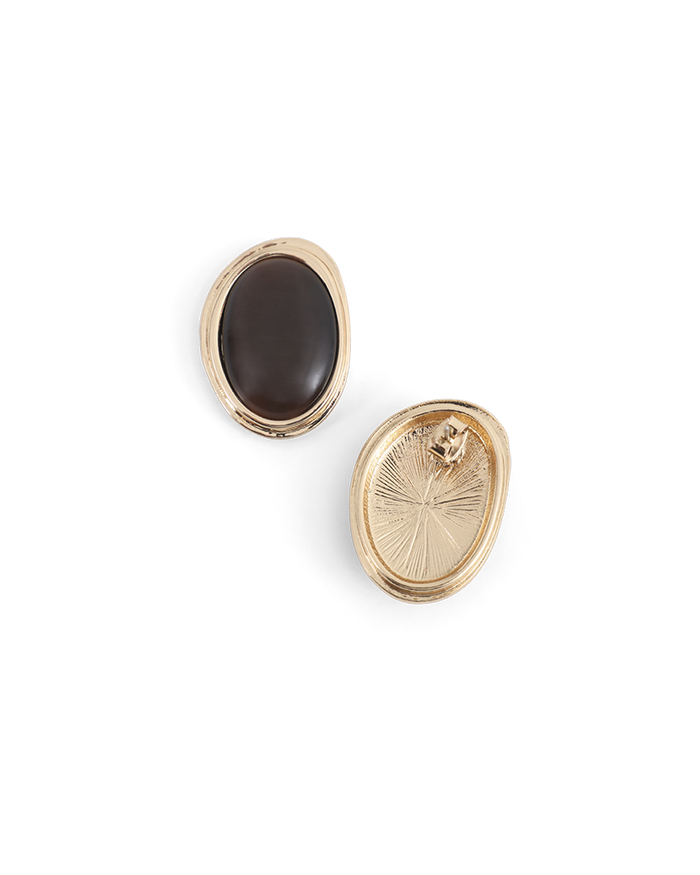 ANYA EARRINGS - GOLD-CHOCOLATE-JEWELLERY-Billini-Billini