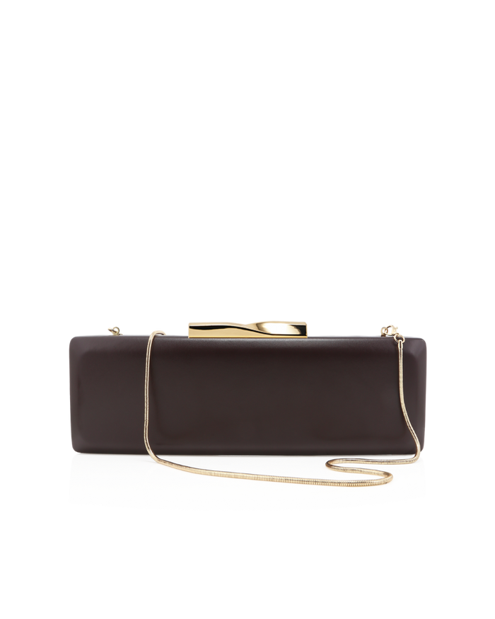 APRIL CLUTCH - CHOCOLATE-Handbags-Billini-Billini