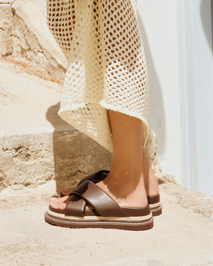 ARABEL - CHOCOLATE-Sandals-Billini-Billini