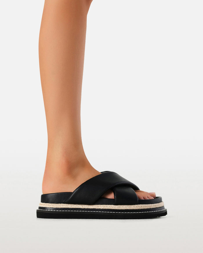 ARABEL WIDE FIT - BLACK-Sandals-Billini-Billini