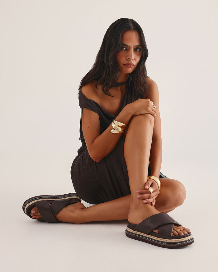 ARABEL - CHOCOLATE-Sandals-Billini-Billini