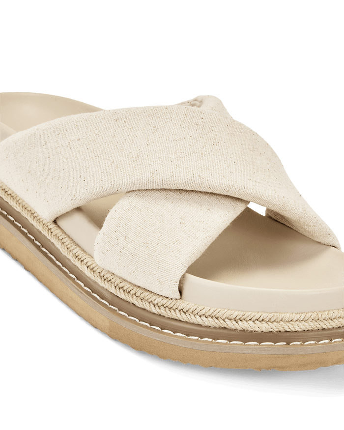 ARABEL - WHEAT LINEN-Sandals-Billini-Billini