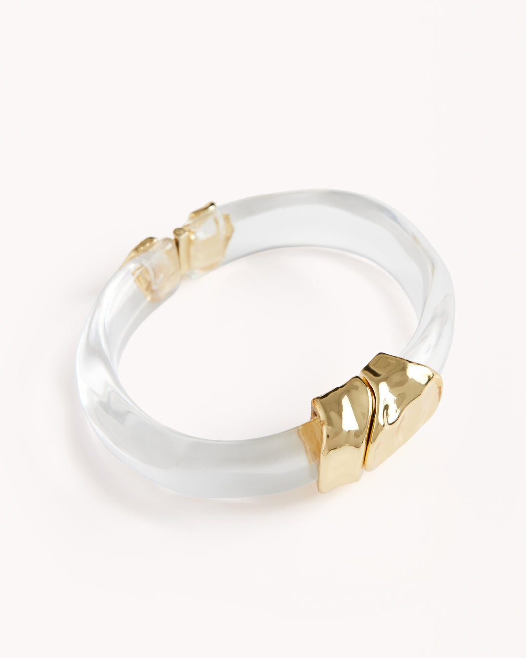 ARIAH BANGLE - CLEAR-GOLD PLATED 18K-JEWELLERY-Billini-O/S-Billini