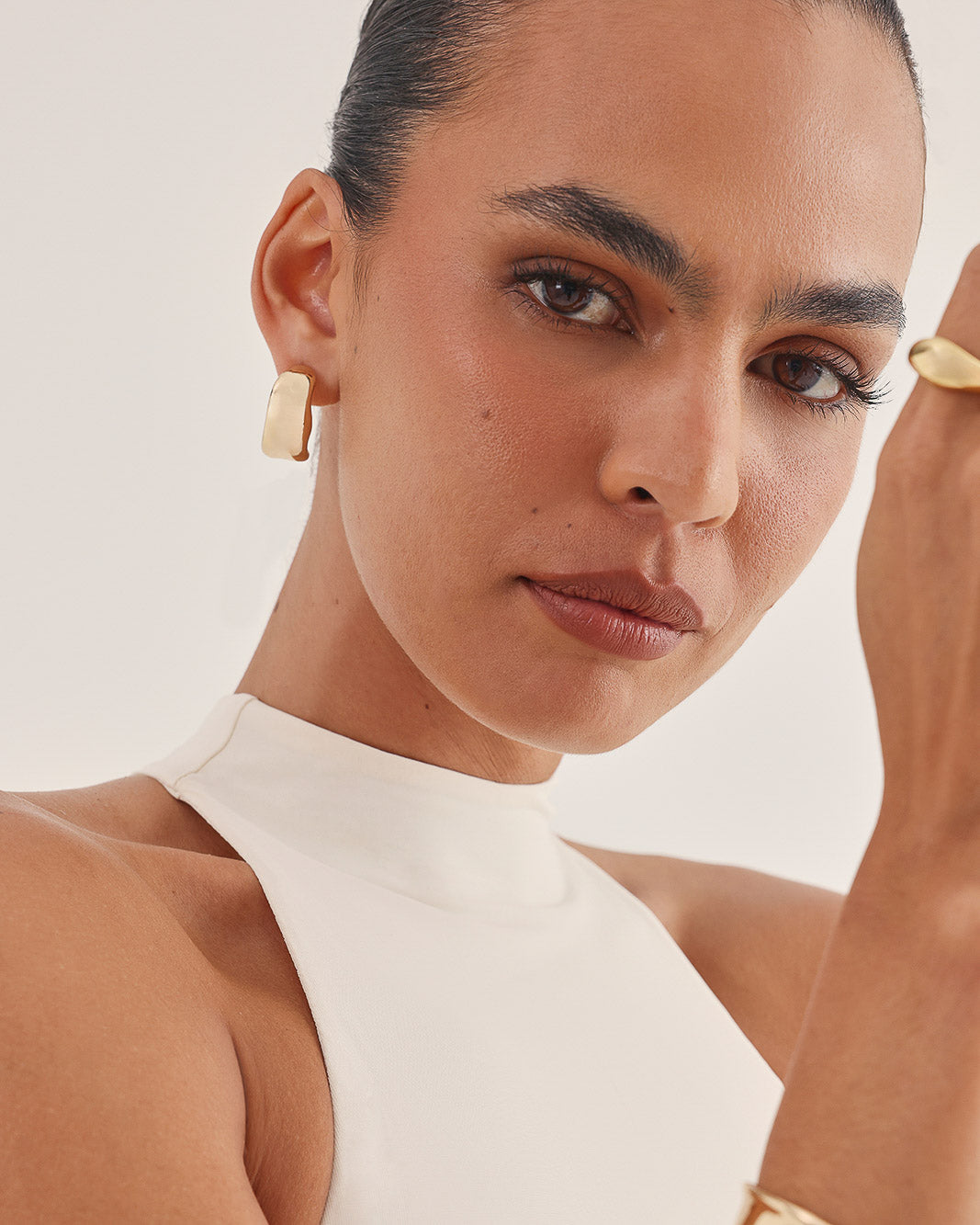ATLAS EARRINGS - GOLD-JEWELLERY-Billini-Billini