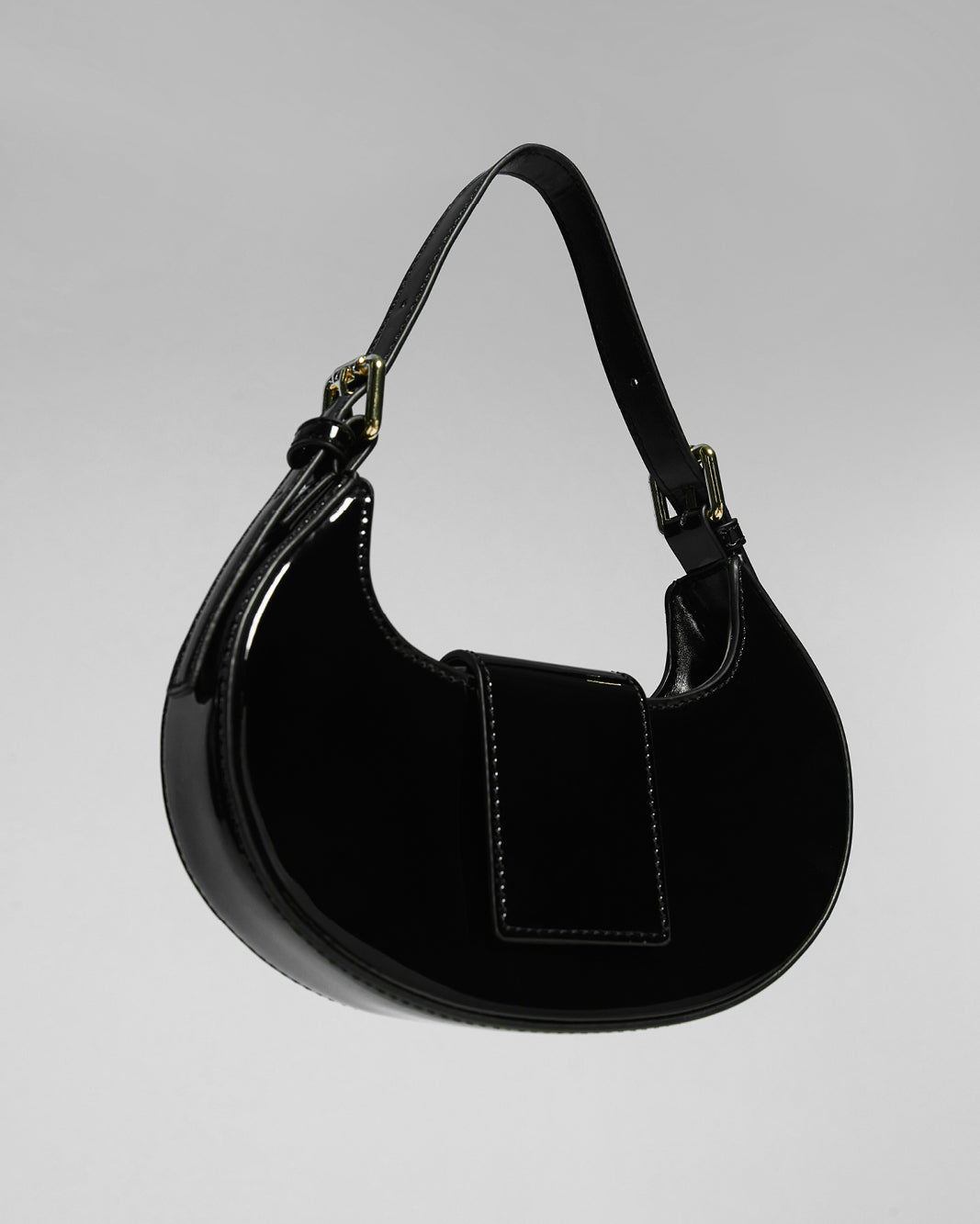 ATTICA CROSS BODY BAG - BLACK PATENT-Handbags-Billini-O/S-Billini