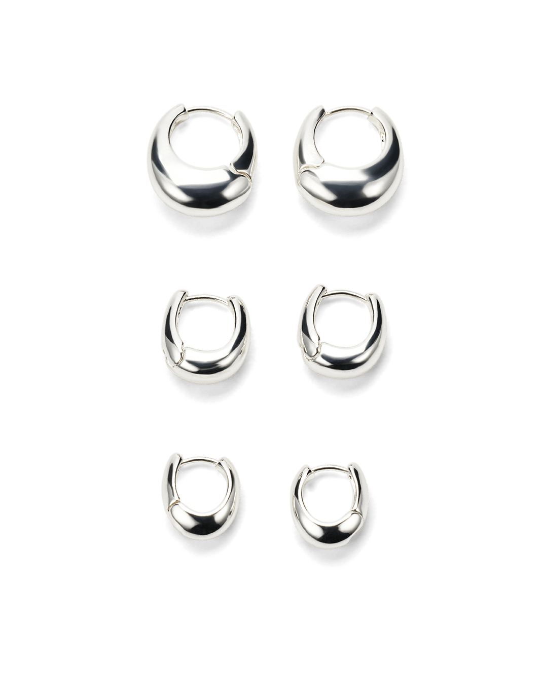 AVENA EARRING 3 PACK - STERLING SILVER-JEWELLERY-Billini-Billini