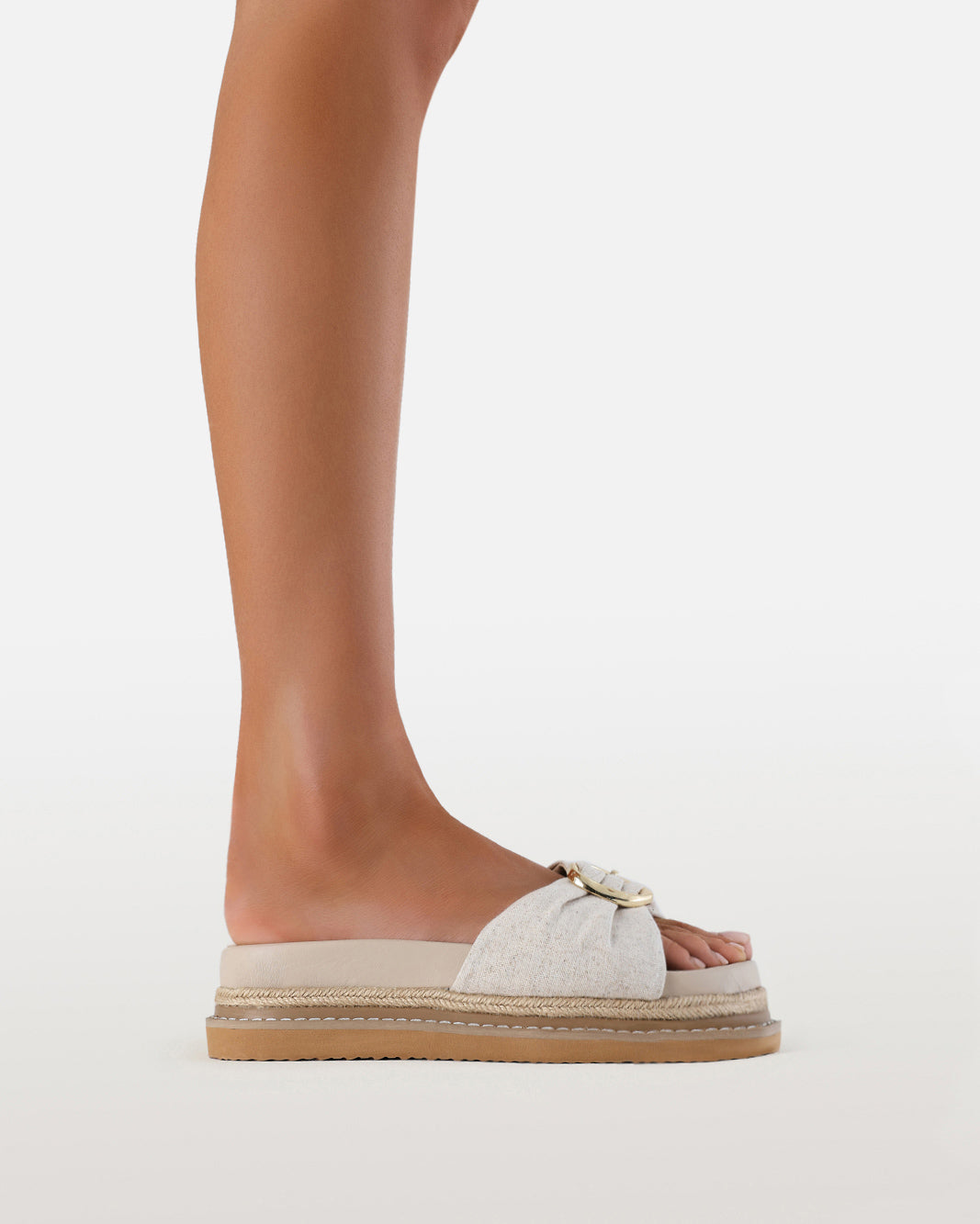 AYDEN - WHEAT LINEN-Sandals-Billini-Billini