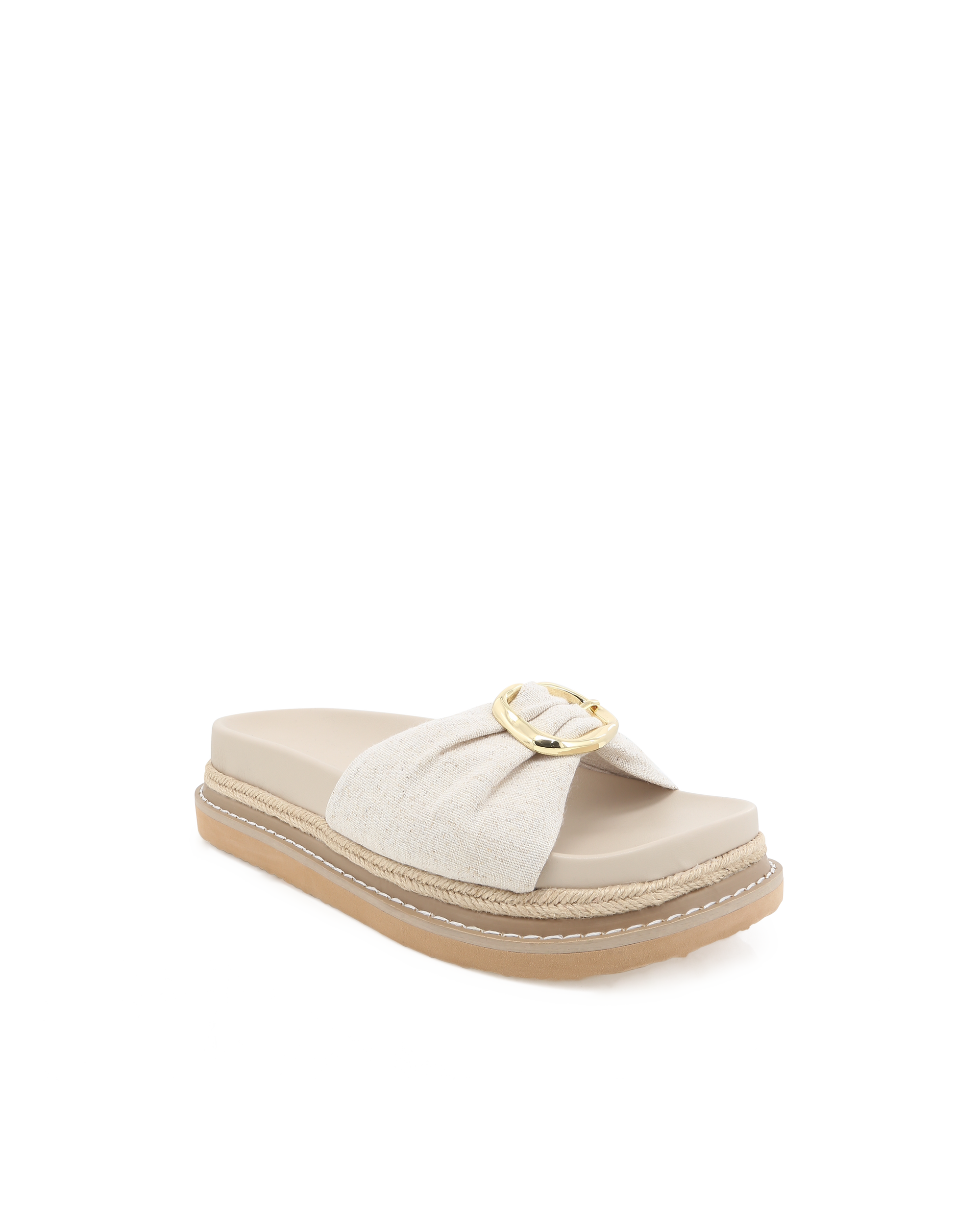 AYDEN - WHEAT LINEN-Sandals-Billini-Billini