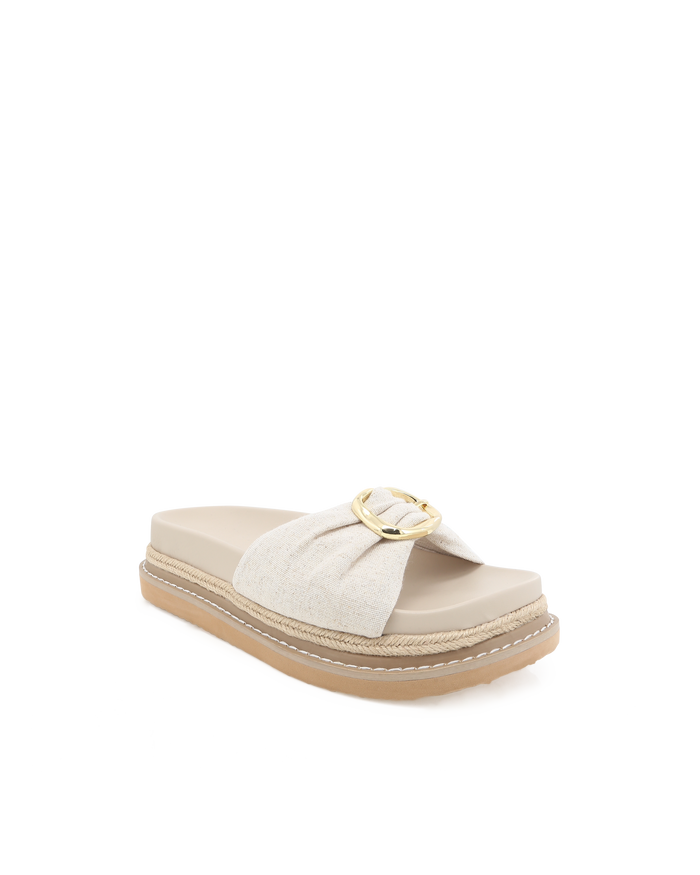 AYDEN - WHEAT LINEN-Sandals-Billini-Billini