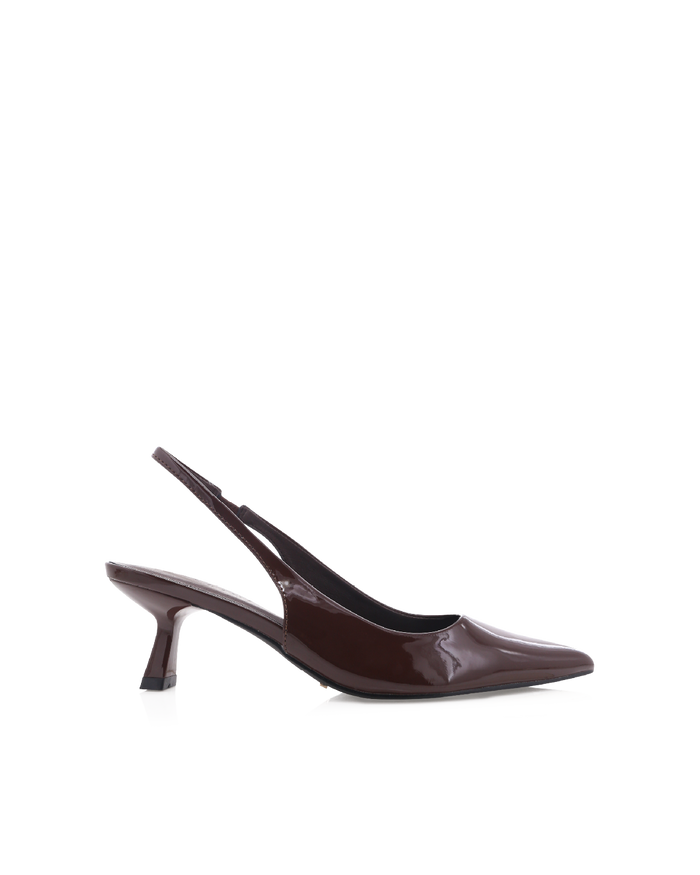 AYLA - CHOCOLATE PATENT-PUMPS-Billini-Billini