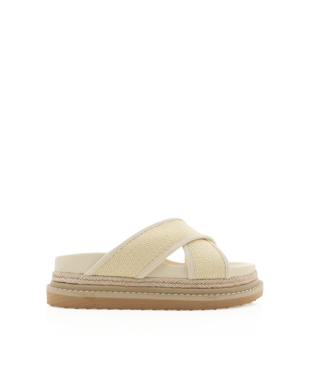 AYSHA - CREAM RAFFIA-Sandals-Billini-Billini