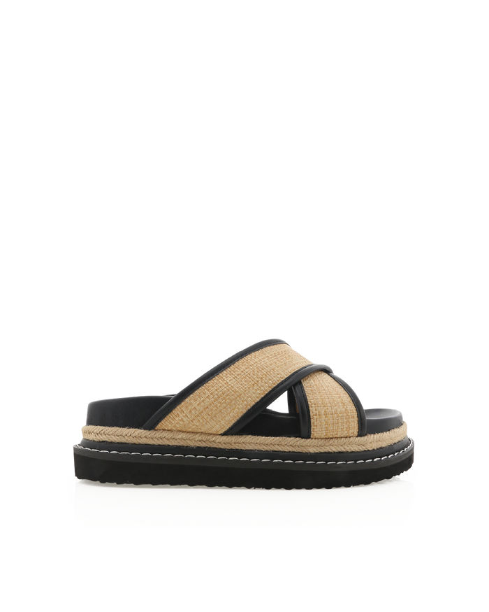 AYSHA - NATURAL RAFFIA-Sandals-Billini-Billini