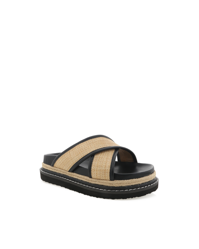 AYSHA - NATURAL RAFFIA-Sandals-Billini-Billini